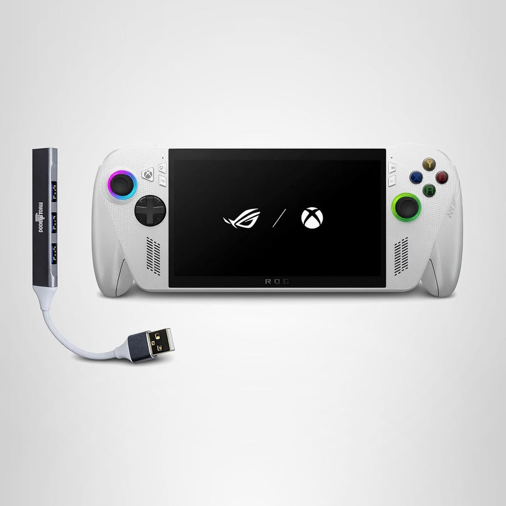 ASUS ROG Xbox Ally Gaming Handheld 7" 120Hz Touchscreen IPS Display (AMD Ryzen Z2 A, 16GB LPDDR5X, 512GB SSD, AMD RDNA 2 Graphics, Fingerprint, WiFi 6E, Bluetooth 5.4, Win 11 Home) with DKZ Hub