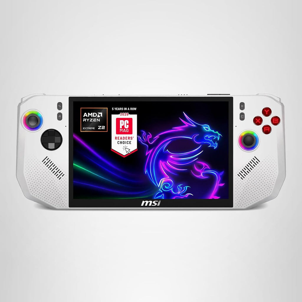 msi Claw A8 PC Gaming Handheld: AMD Ryzen Z2 Extreme, 8" FHD+ 120Hz Display, 24GB LPDDR5x, 1TB NVMe SSD, SD Card Reader, Thunderbolt 4, Win 11 Home: White BZ2EM-070US