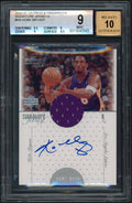 Kobe Bryant Signed 2000 UD P&P Signature Jersey #KB Card Card 9 Auto 10 BAS Slab - Basketball Autographed Cards