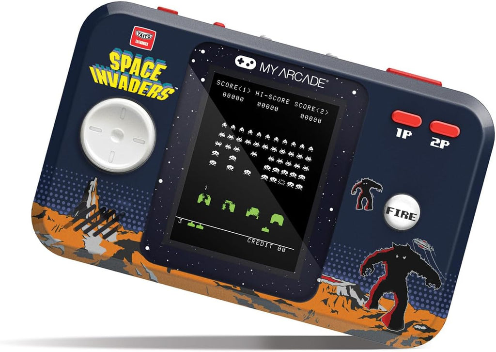 My Arcade Space Invaders Pocket Player Pro: Retro Gaming Consoles, Fun Game for The Family, 2.75" Color Display