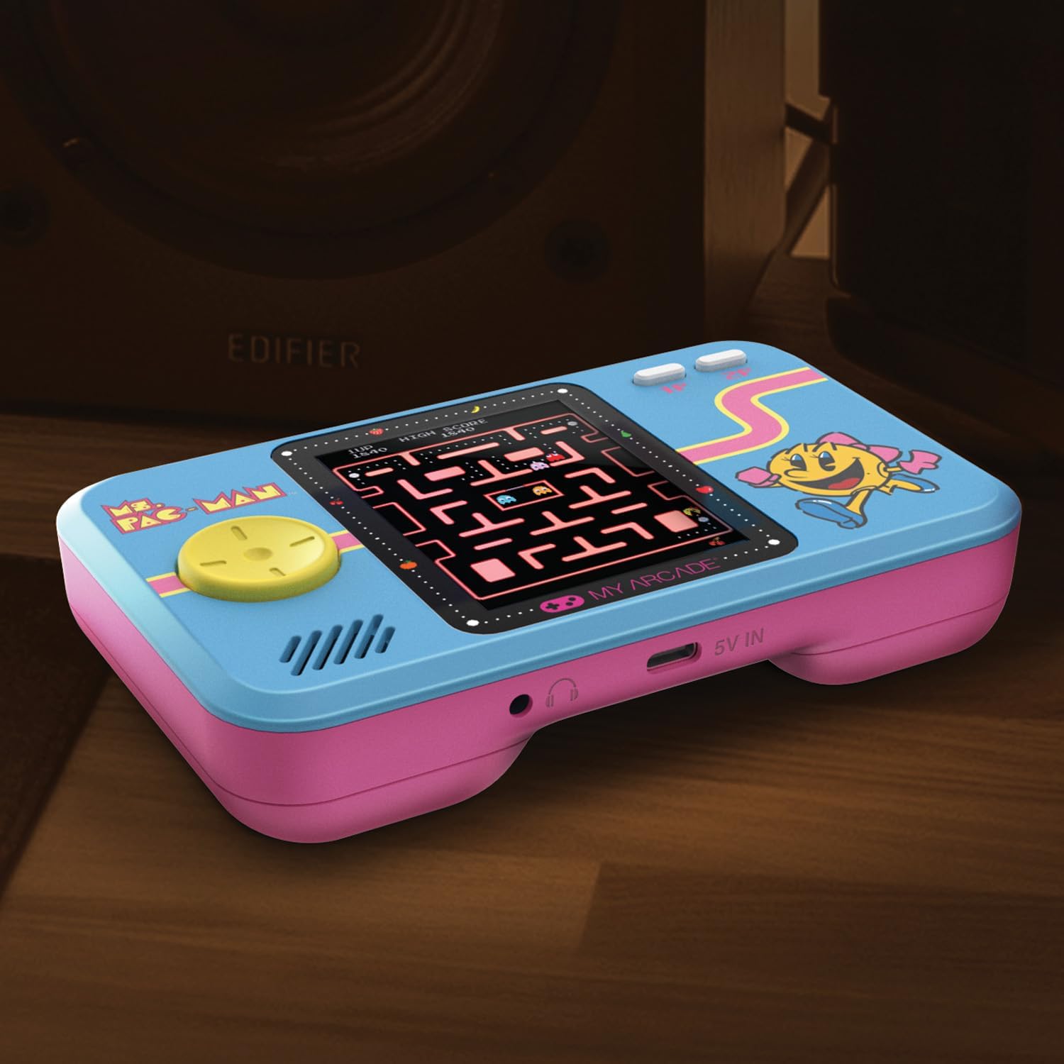 My Arcade Ms. Pac-Man Pocket Player Pro: Retro Games, Portable Games, 2.75" Color Display
