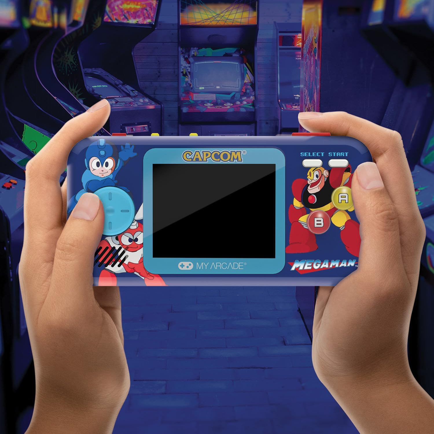 My Arcade Megaman Pocket Player Pro: Mega Man Games, Capcom Video Game, 6 in 1, Portable Handheld, Birthday Gifts
