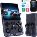 R36MAX Retro Handheld Game Console, 4.0-Inch IPS Display, 720x720 Resolution, Linux System, 64GB Support 18,000+ Classic Games, 4000mah Battery, with Portable Case(Gray 64GB)