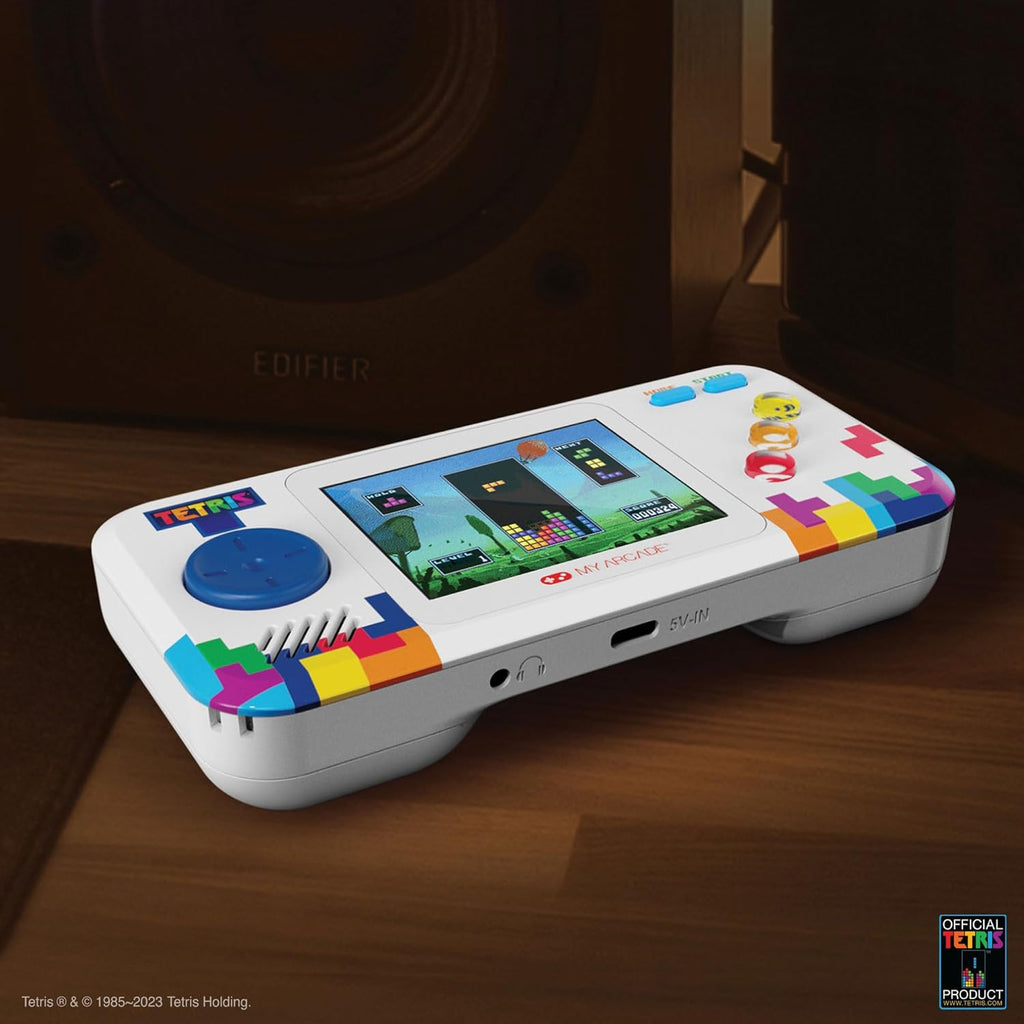 My Arcade Tetris Pocket Player Pro: Strategic Puzzle Games, Portable Game, Tetris Game, 2.75 inch Color Display