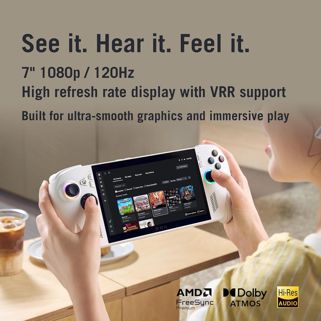 ASUS ROG Xbox Ally Gaming Handheld 7" 120Hz Touchscreen IPS Display (AMD Ryzen Z2 A, 16GB LPDDR5X, 4TB PCIe SSD, AMD RDNA 2 Graphics, Fingerprint, WiFi 6E, BT 5.4, Win 11 Home) w/dockztorm Hub
