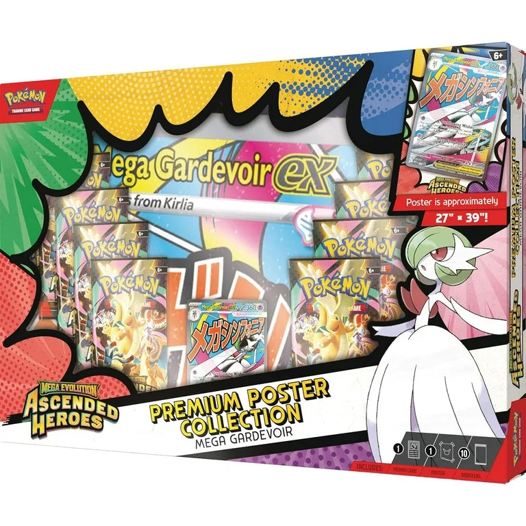 Pokemon TCG: Mega Evolution - Ascended Heroes - Premium Poster Collection - Mega Gardevoir